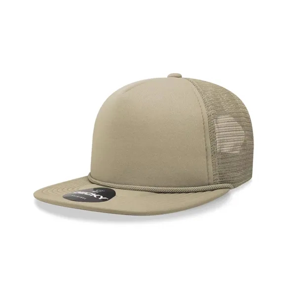 5-panel high-profile foam trucker cap with mesh back, flat bill, and... from ASI 72657 Active Life Promo