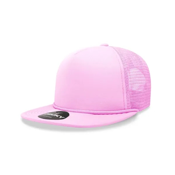 5-panel high-profile foam trucker cap with mesh back, flat bill, and... from ASI 72657 Active Life Promo