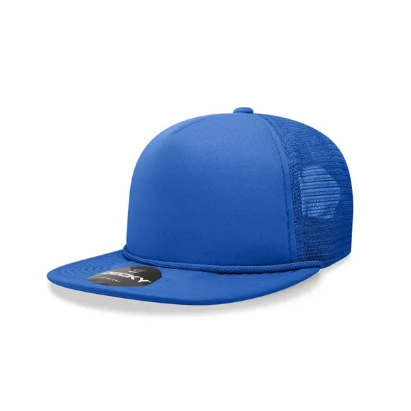 5-panel high-profile foam trucker cap with mesh back, flat bill, and... from ASI 72657 Active Life Promo
