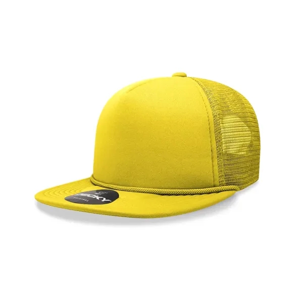 5-panel high-profile foam trucker cap with mesh back, flat bill, and... from ASI 72657 Active Life Promo