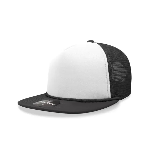 5-panel high-profile foam trucker cap with mesh back, flat bill, and... from ASI 72657 Active Life Promo