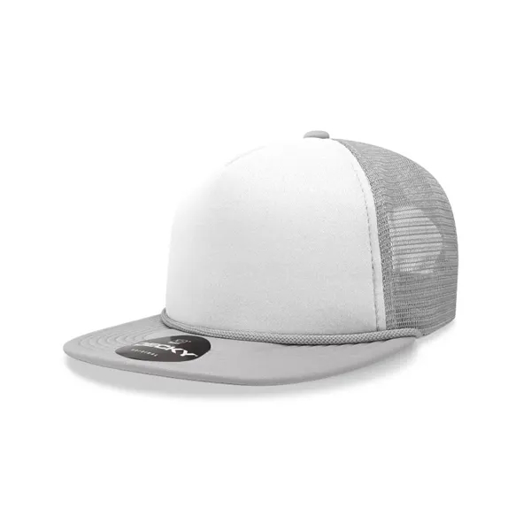 5-panel high-profile foam trucker cap with mesh back, flat bill, and... from ASI 72657 Active Life Promo