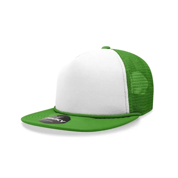 5-panel high-profile foam trucker cap with mesh back, flat bill, and... from ASI 72657 Active Life Promo