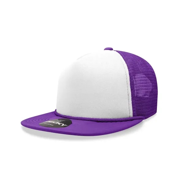 5-panel high-profile foam trucker cap with mesh back, flat bill, and... from ASI 72657 Active Life Promo