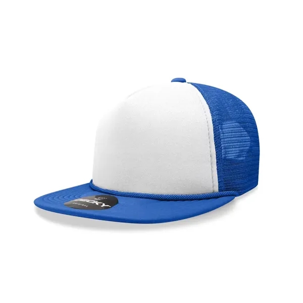 5-panel high-profile foam trucker cap with mesh back, flat bill, and... from ASI 72657 Active Life Promo