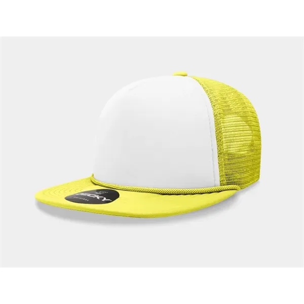 5-panel high-profile foam trucker cap with mesh back, flat bill, and... from ASI 72657 Active Life Promo