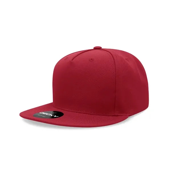 5-panel polyester snapback with a flat bill, stitched eyelets, and cotton... from ASI 72657 Active Life Promo