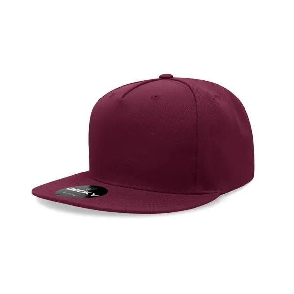 5-panel polyester snapback with a flat bill, stitched eyelets, and cotton... from ASI 72657 Active Life Promo