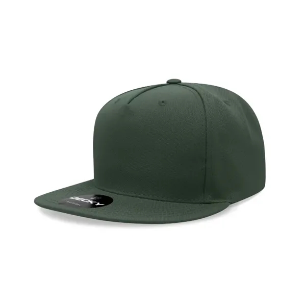 5-panel polyester snapback with a flat bill, stitched eyelets, and cotton... from ASI 72657 Active Life Promo