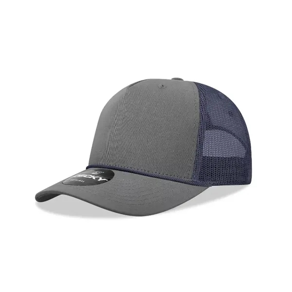 5-panel retro trucker hat with rope, mesh back, pre-curved bill, and... from ASI 72657 Active Life Promo