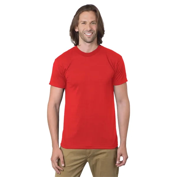 Bayside adult T-shirt with open-end yarn, a full cut, shoulder-to-shoulder taping,... from ASI 34063 alphabroder