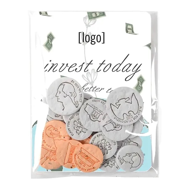 Seed Paper Coin pack, 10 coins.... from ASI 40646 Bloomin Promotions / Bloomin' Promotions™