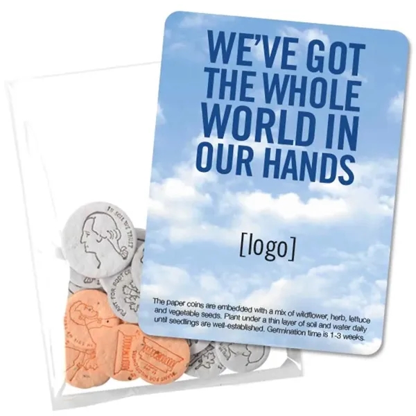 Seed Paper Coin pack, 10 coins.... from ASI 40646 Bloomin Promotions / Bloomin' Promotions™