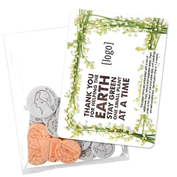 Seed Paper Coin pack, 10 coins.... from ASI 40646 Bloomin Promotions / Bloomin' Promotions™