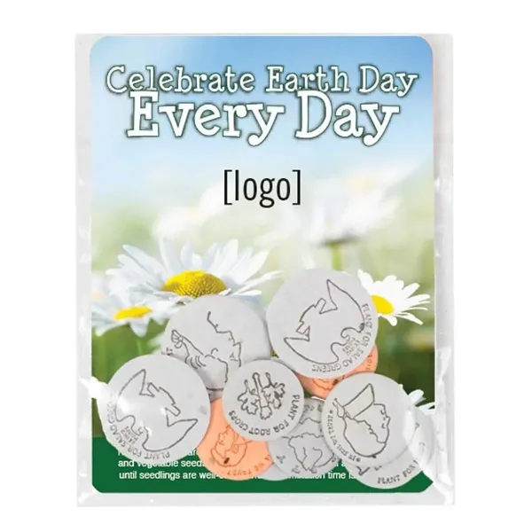 Seed Paper Coin pack, 10 coins.... from ASI 40646 Bloomin Promotions / Bloomin' Promotions™
