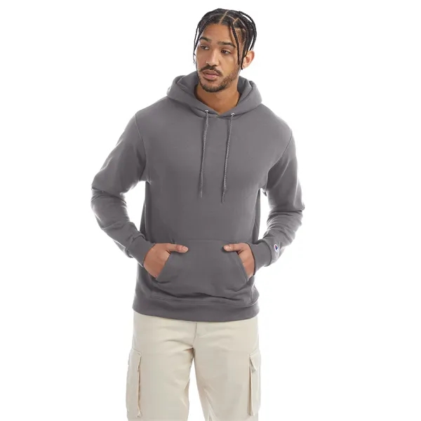 Moisture-wicking pullover hoodie with two-ply hood, dyed-to-match drawcord, and front pouch... from ASI 34063 alphabroder