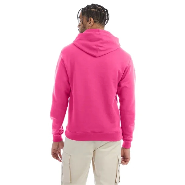 Moisture-wicking pullover hoodie with two-ply hood, dyed-to-match drawcord, and front pouch... from ASI 34063 alphabroder