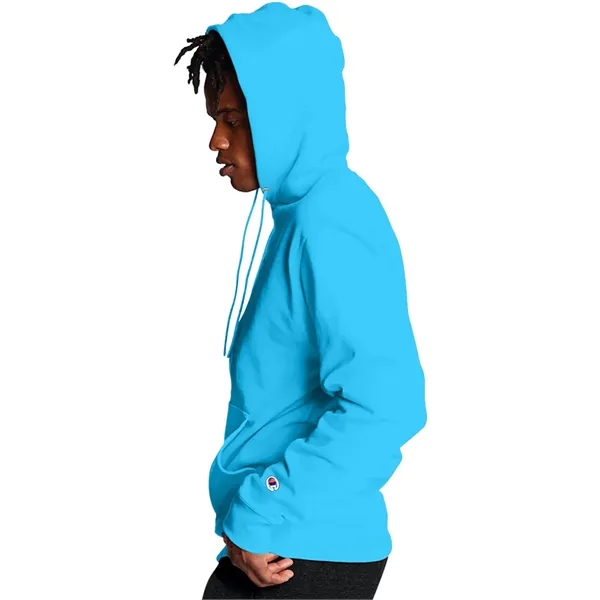 Moisture-wicking pullover hoodie with two-ply hood, dyed-to-match drawcord, and front pouch... from ASI 34063 alphabroder