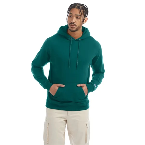 Moisture-wicking pullover hoodie with two-ply hood, dyed-to-match drawcord, and front pouch... from ASI 34063 alphabroder