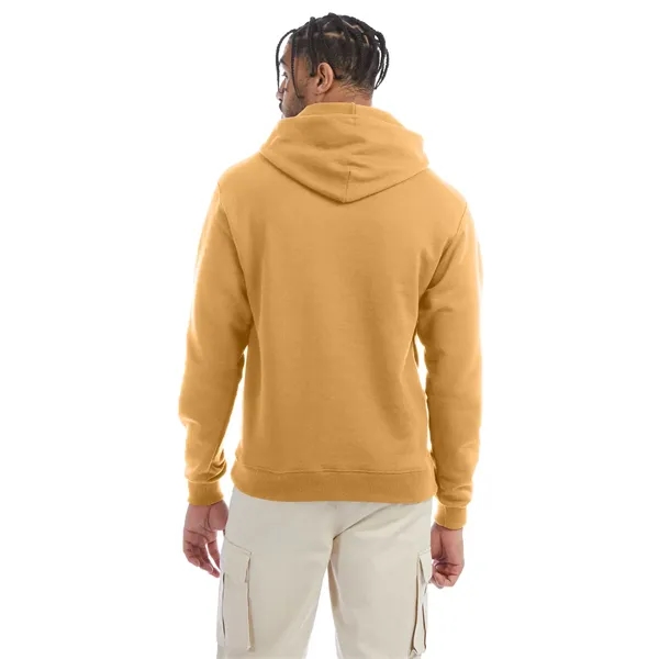 Moisture-wicking pullover hoodie with two-ply hood, dyed-to-match drawcord, and front pouch... from ASI 34063 alphabroder