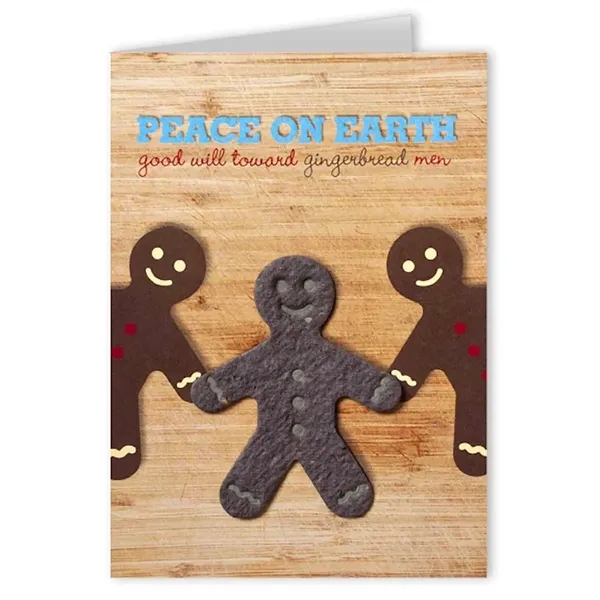 Recycled folding card with holiday seed paper shape.... from ASI 40646 Bloomin Promotions / Bloomin' Promotions™