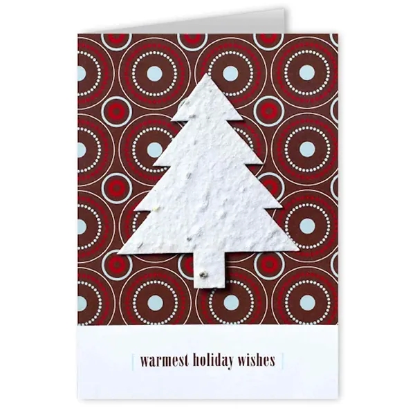 Recycled folding card with holiday seed paper shape.... from ASI 40646 Bloomin Promotions / Bloomin' Promotions™