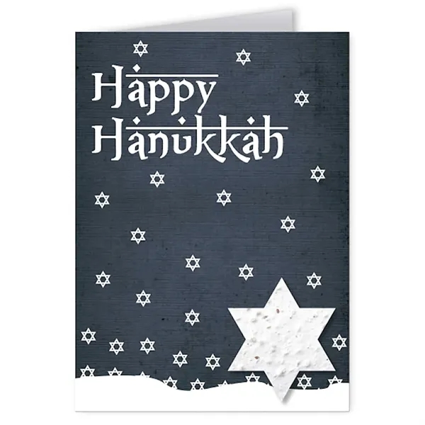 Recycled folding card with holiday seed paper shape.... from ASI 40646 Bloomin Promotions / Bloomin' Promotions™