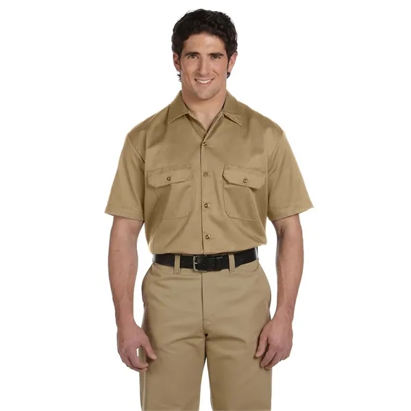 Dickies men's short sleeve work shirt with moisture-wicking technology and stain-release... from ASI 34063 alphabroder