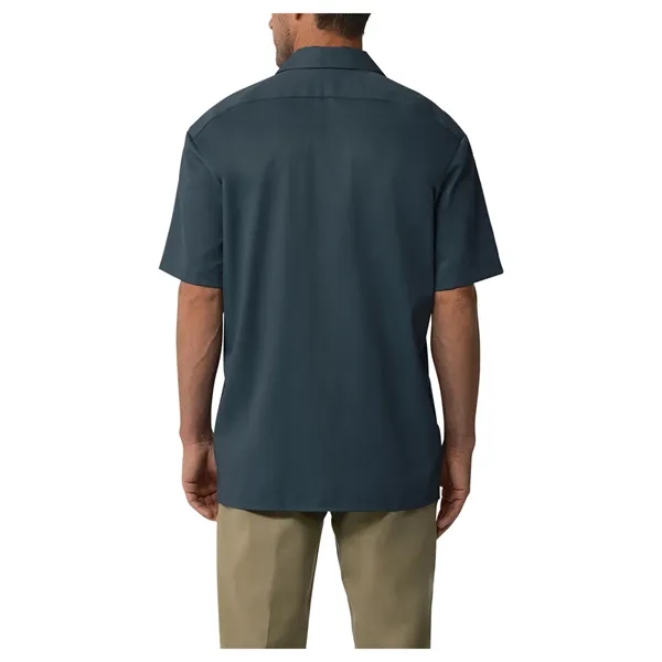 Dickies men's short sleeve work shirt with moisture-wicking technology and stain-release... from ASI 34063 alphabroder