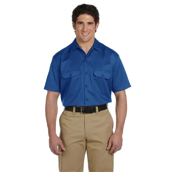 Dickies men's short sleeve work shirt with moisture-wicking technology and stain-release... from ASI 34063 alphabroder