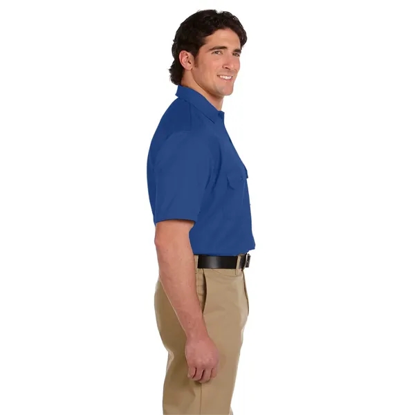 Dickies men's short sleeve work shirt with moisture-wicking technology and stain-release... from ASI 34063 alphabroder