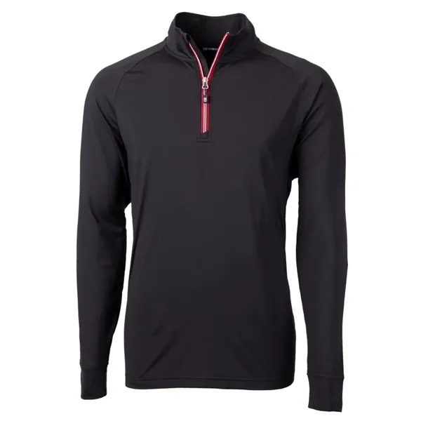 Men's sweatshirt with a quarter zip, brushed back fleece, raglan sleeves,... from ASI 47965 Cutter & Buck