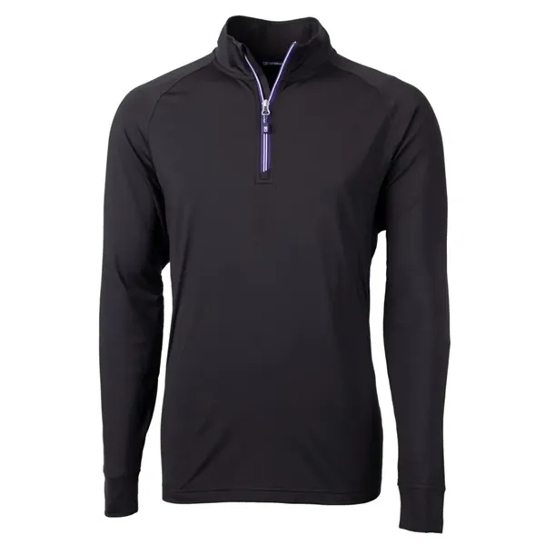 Men's sweatshirt with a quarter zip, brushed back fleece, raglan sleeves,... from ASI 47965 Cutter & Buck