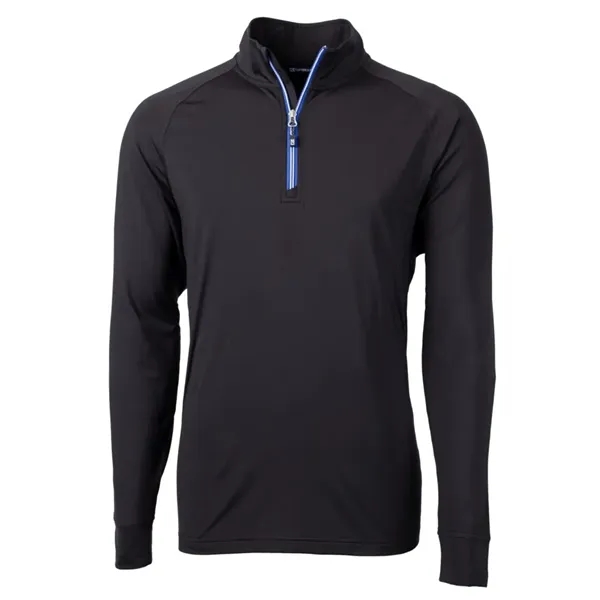 Men's sweatshirt with a quarter zip, brushed back fleece, raglan sleeves,... from ASI 47965 Cutter & Buck
