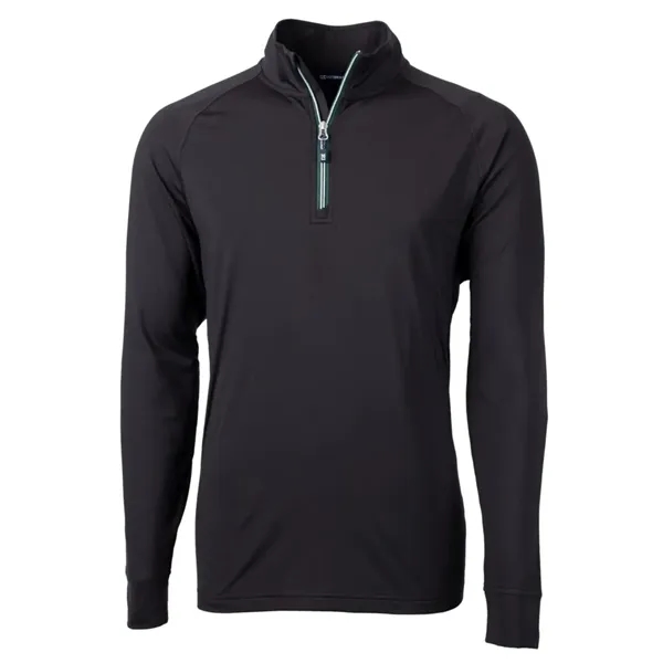 Men's sweatshirt with a quarter-zip, brushed back fleece, raglan sleeves, zipper,... from ASI 47965 Cutter & Buck