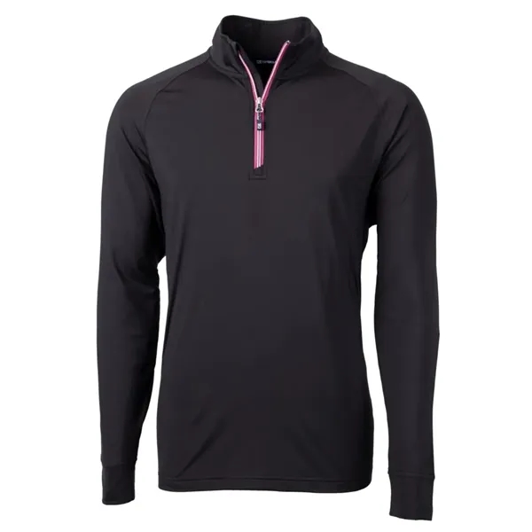 Men's sweatshirt with a quarter-zip, brushed back fleece, raglan sleeves, zipper,... from ASI 47965 Cutter & Buck