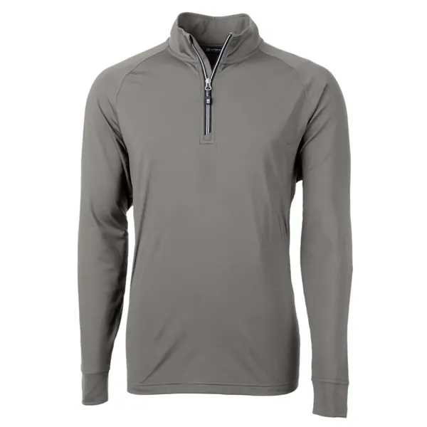Men's sweatshirt with a quarter-zip, brushed back fleece, raglan sleeves, zipper,... from ASI 47965 Cutter & Buck