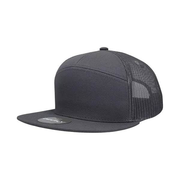 7-panel trucker cap with a flat bill, mesh back, and snapback... from ASI 72657 Active Life Promo