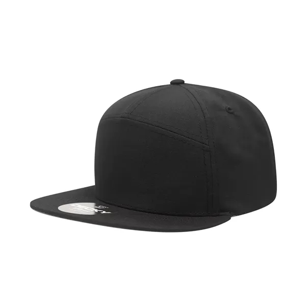 7-panel high-profile structured performance cap with flat visor and adjustable closure.... from ASI 72657 Active Life Promo