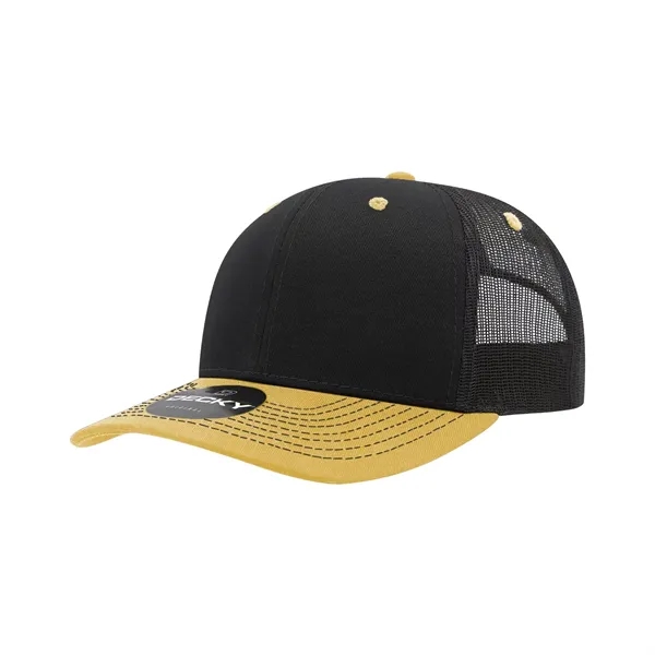 Classic trucker cap with contrast-stitched visor, cotton sweatband, and adjustable snapback.... from ASI 72657 Active Life Promo