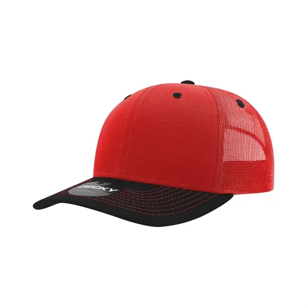 Classic trucker cap with contrast-stitched visor, cotton sweatband, and adjustable snapback.... from ASI 72657 Active Life Promo