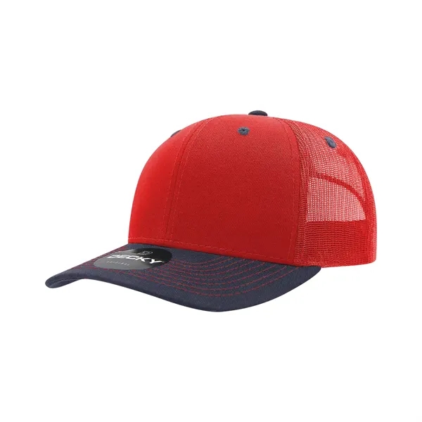 Classic trucker cap with contrast-stitched visor, cotton sweatband, and adjustable snapback.... from ASI 72657 Active Life Promo