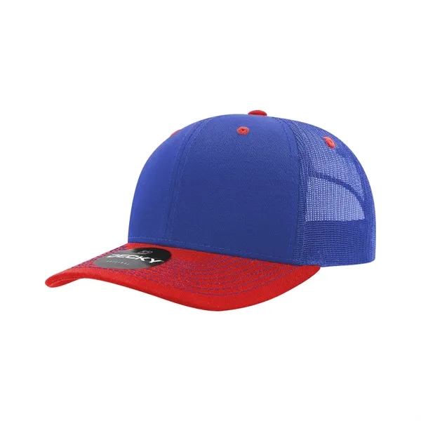 Classic trucker cap with contrast-stitched visor, cotton sweatband, and adjustable snapback.... from ASI 72657 Active Life Promo