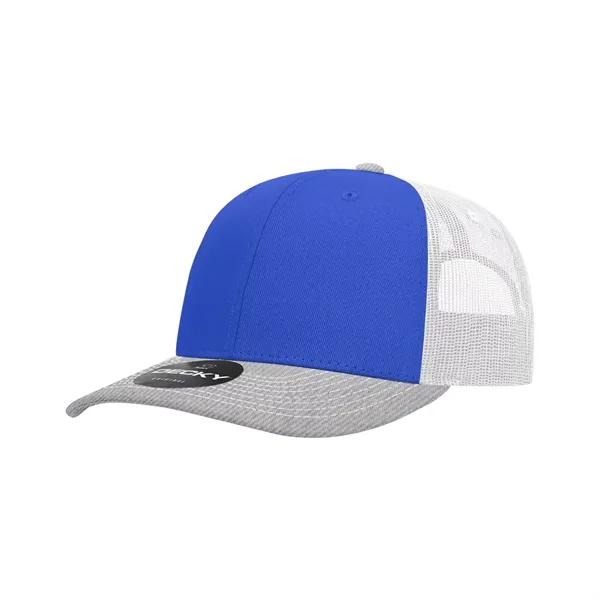 Classic trucker cap with contrast-stitched visor, cotton sweatband, and adjustable snapback.... from ASI 72657 Active Life Promo