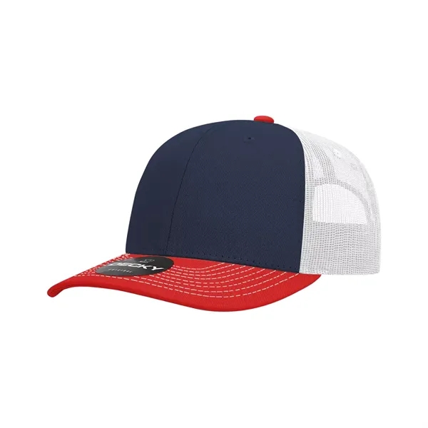 Classic trucker cap with contrast-stitched visor, cotton sweatband, and adjustable snapback.... from ASI 72657 Active Life Promo