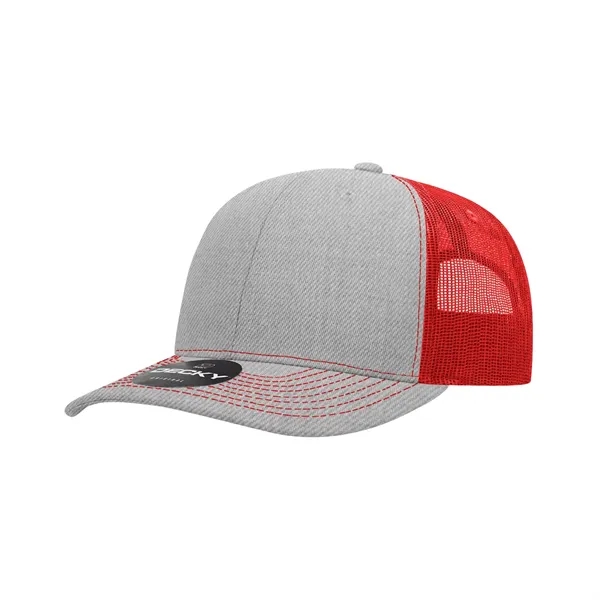 Classic trucker cap with contrast-stitched visor, cotton sweatband, and adjustable snapback.... from ASI 72657 Active Life Promo