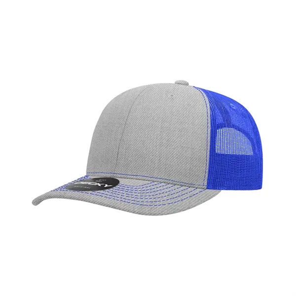 Classic trucker cap with contrast-stitched visor, cotton sweatband, and adjustable snapback.... from ASI 72657 Active Life Promo