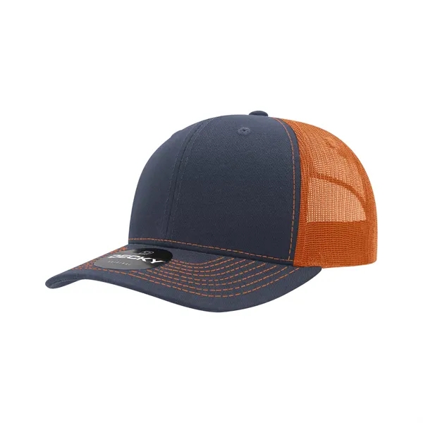 Classic trucker cap with contrast-stitched visor, cotton sweatband, and adjustable snapback.... from ASI 72657 Active Life Promo