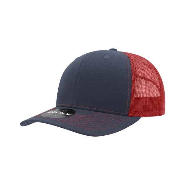 Classic trucker cap with contrast-stitched visor, cotton sweatband, and adjustable snapback.... from ASI 72657 Active Life Promo