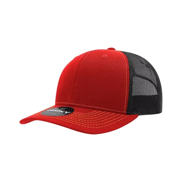 Classic trucker cap with contrast-stitched visor, cotton sweatband, and adjustable snapback.... from ASI 72657 Active Life Promo